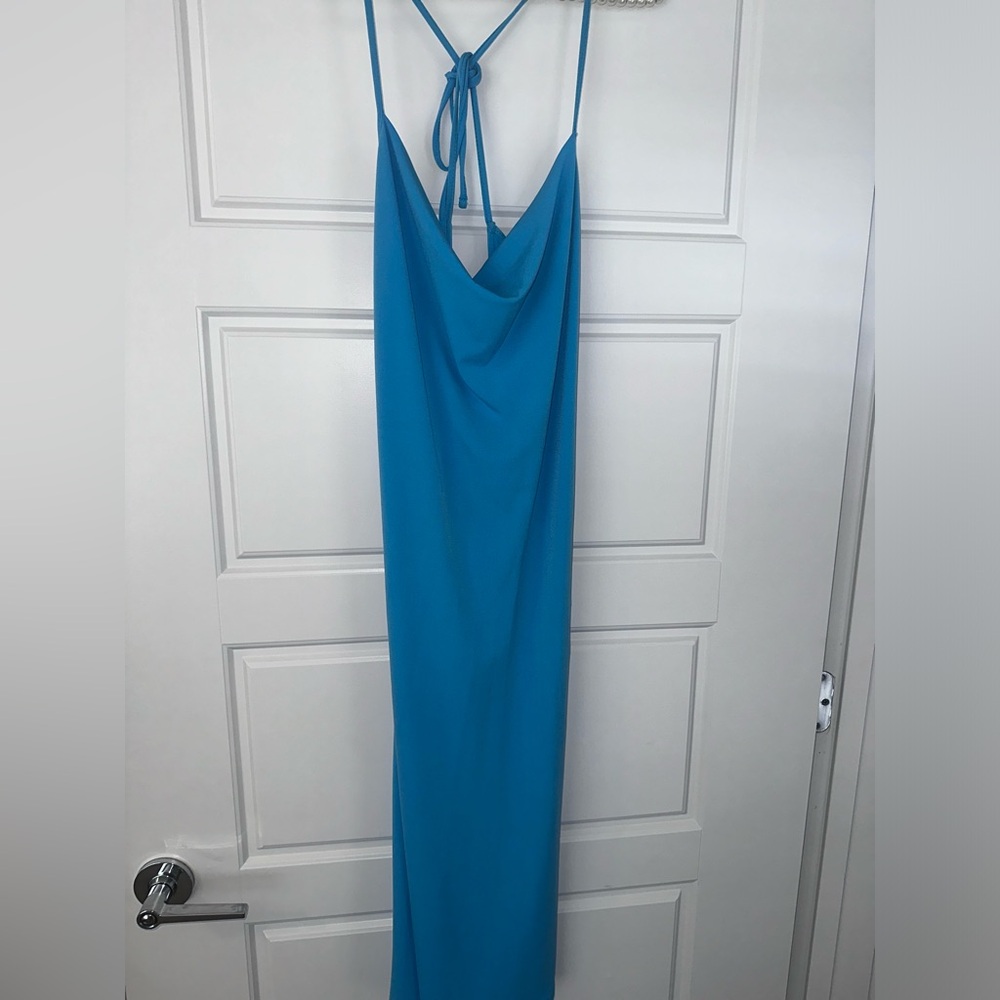 Bershka blue dress
